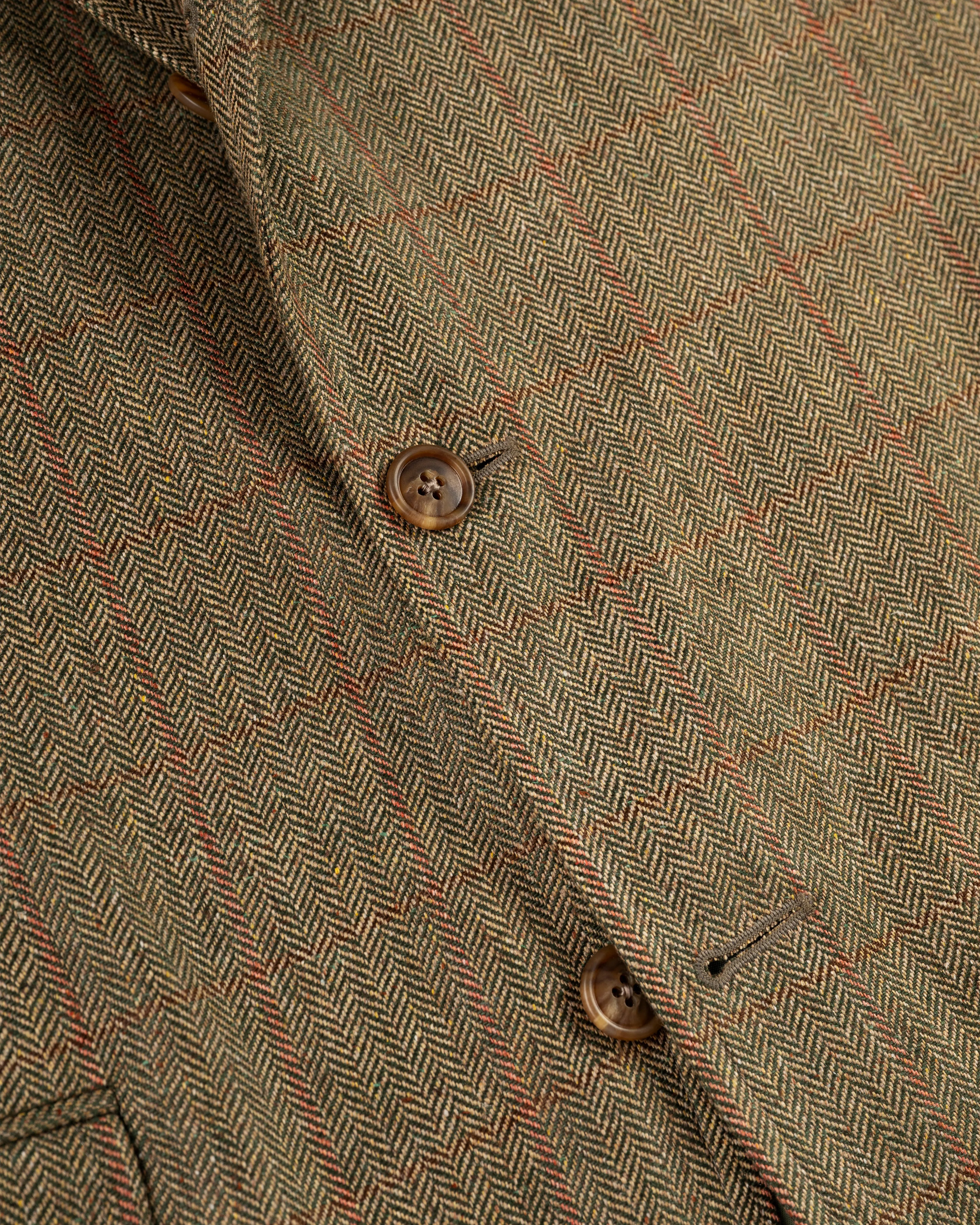 OLIVE HERRINGBONE WITH PANE SPORT COAT