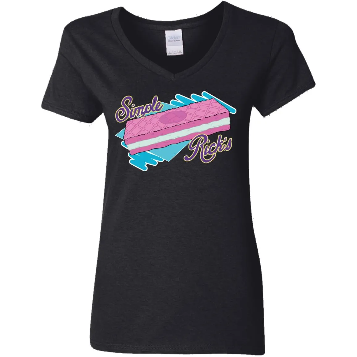 Rick And Morty Simple Rick's Wafer Cookie Women V-Neck T-Shirt