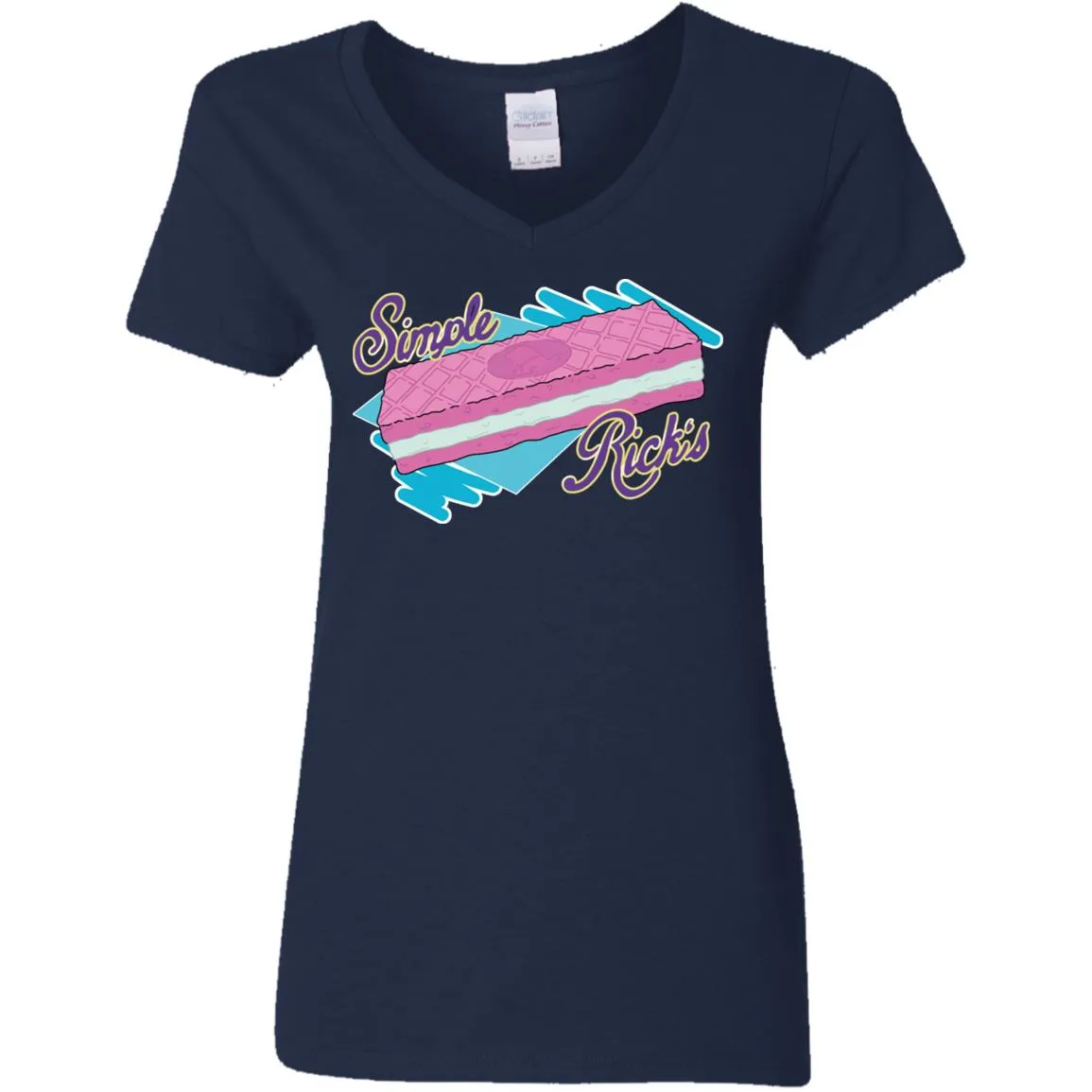 Rick And Morty Simple Rick's Wafer Cookie Women V-Neck T-Shirt