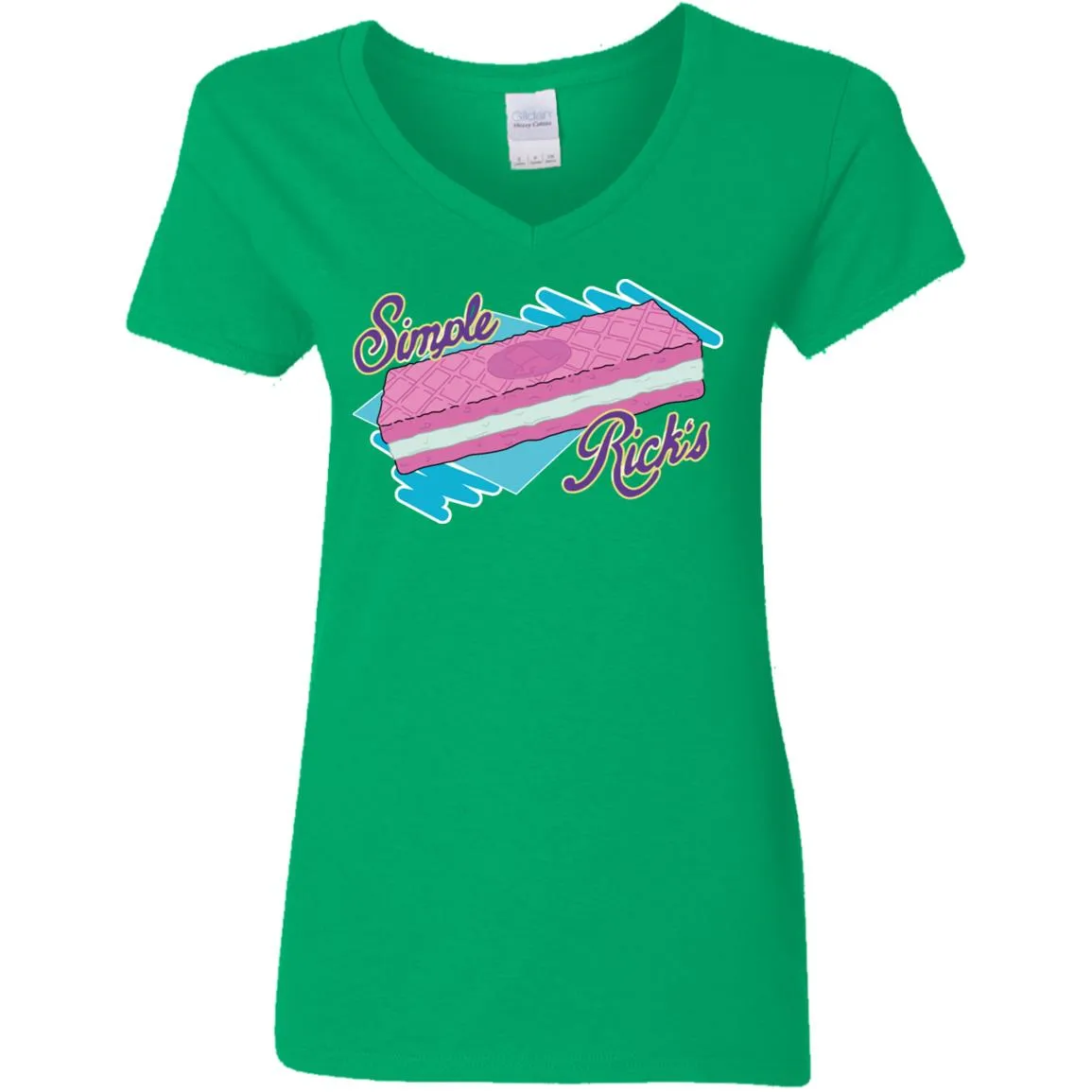 Rick And Morty Simple Rick's Wafer Cookie Women V-Neck T-Shirt