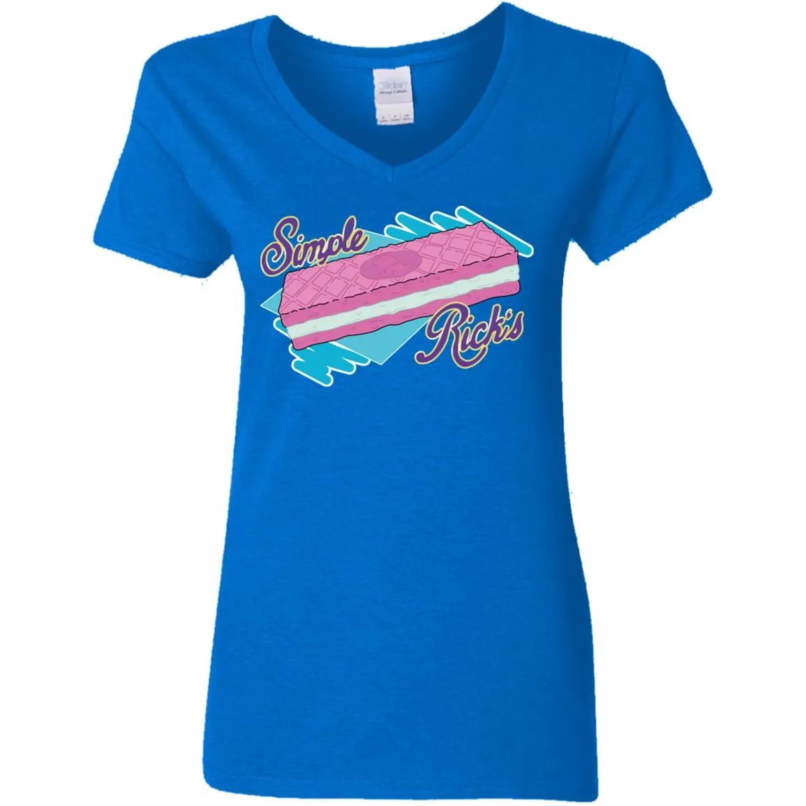 Rick And Morty Simple Rick's Wafer Cookie Women V-Neck T-Shirt