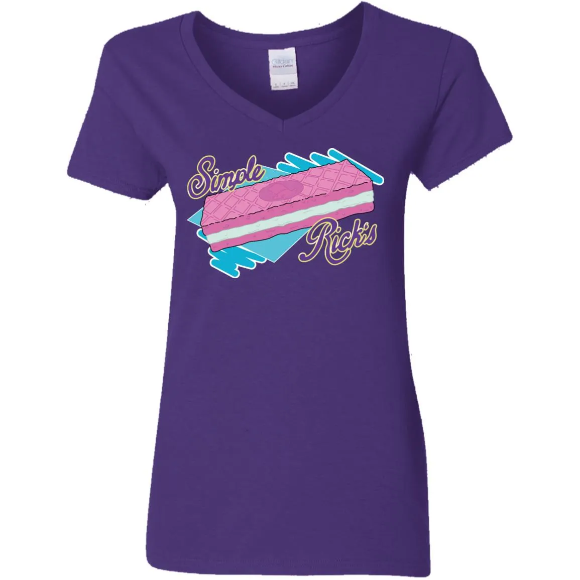 Rick And Morty Simple Rick's Wafer Cookie Women V-Neck T-Shirt