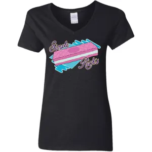 Rick And Morty Simple Rick's Wafer Cookie Women V-Neck T-Shirt