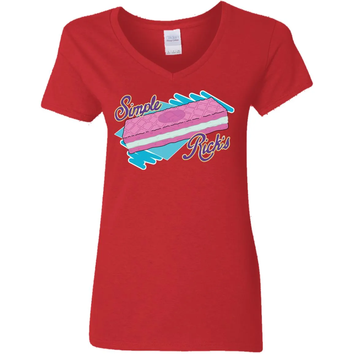 Rick And Morty Simple Rick's Wafer Cookie Women V-Neck T-Shirt