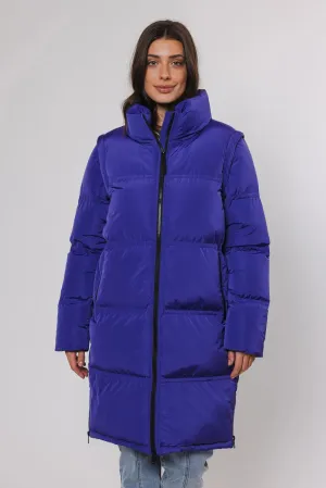 Rino & Pelle Coat - Dingo Detachable Sleeve - Purple