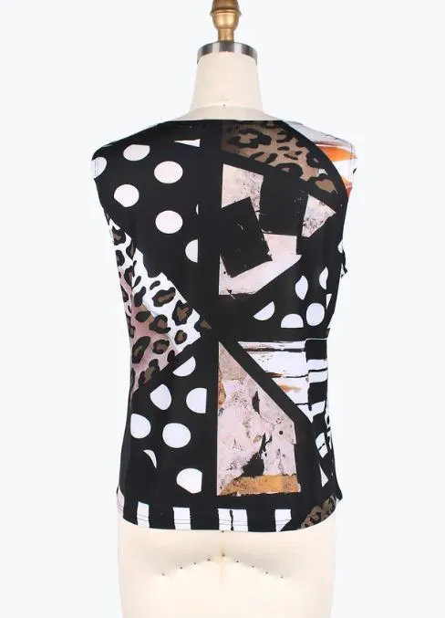 Sheer Black Denim & Leopard Jacket & Tee