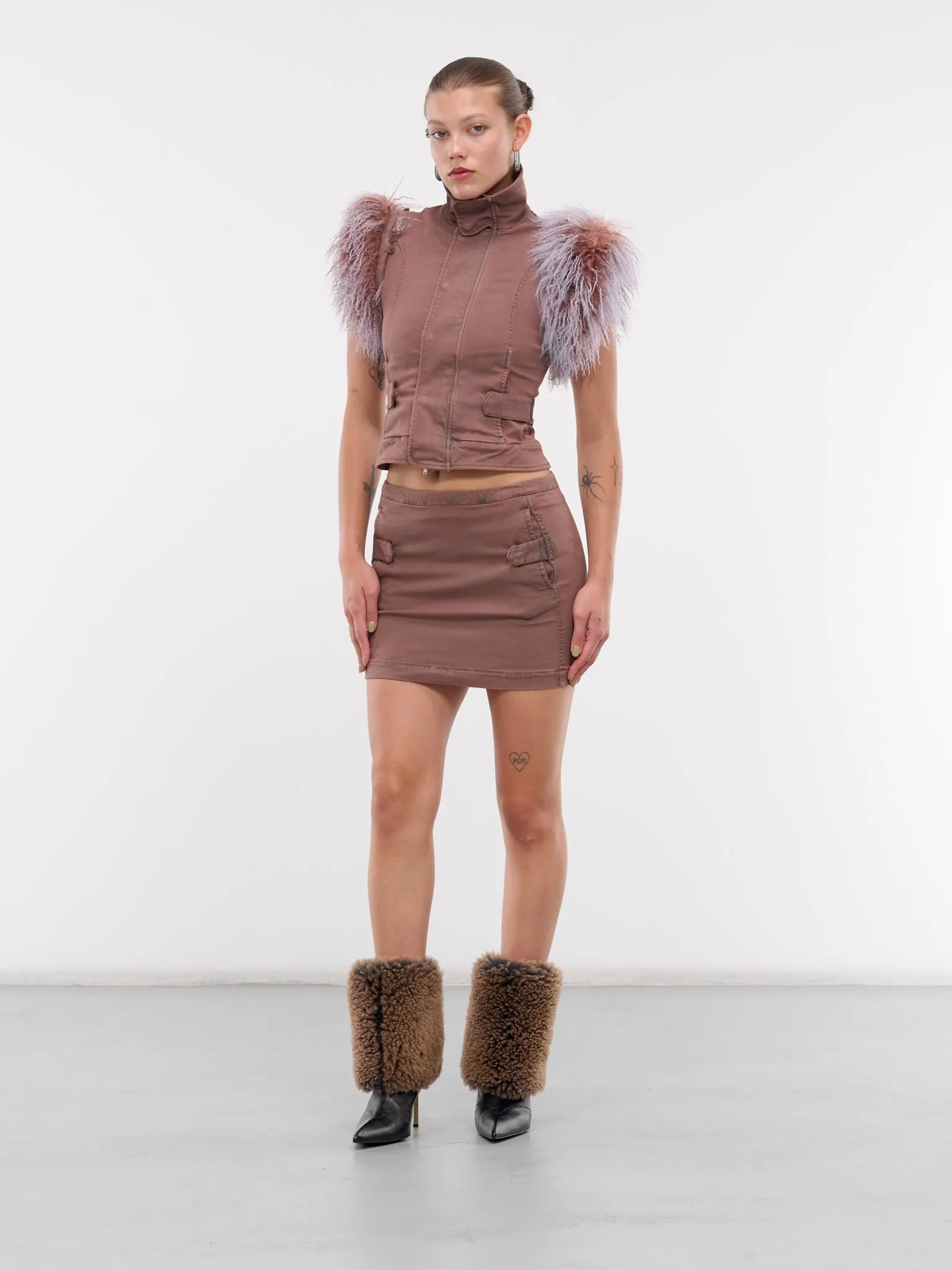 Shiv Skirt (SHIVS0SKY-SKY-BROWN)