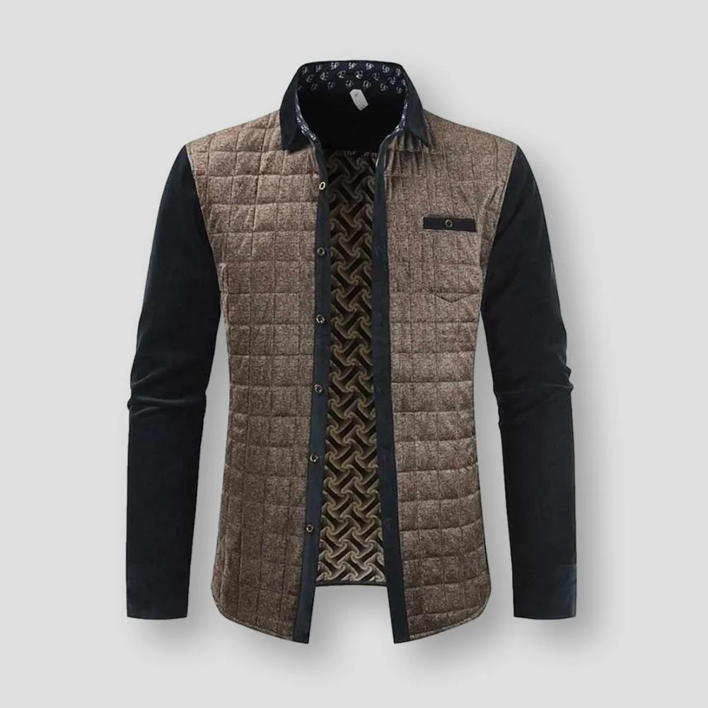 Sky Madrid Patchwork Quilted Jacket