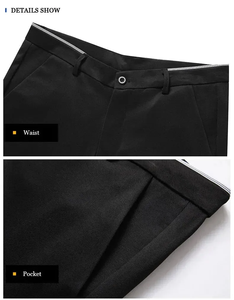 Spring Autumn Mens Business Suit Pants Male Summer