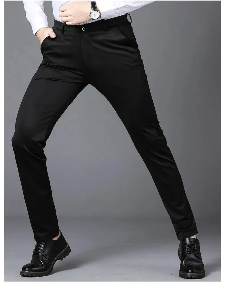 Spring Autumn Mens Business Suit Pants Male Summer