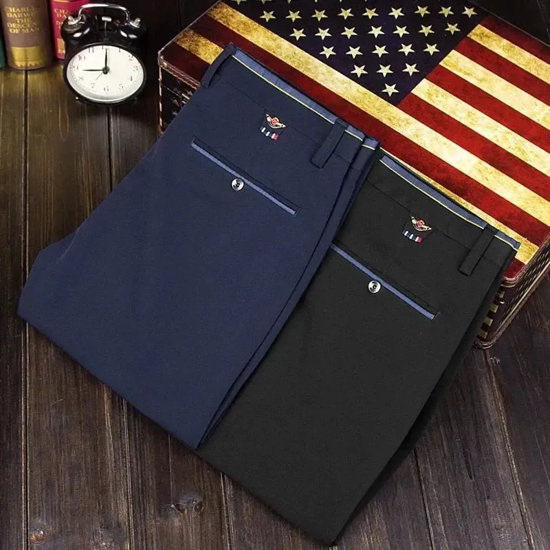 Spring Autumn Mens Business Suit Pants Male Summer