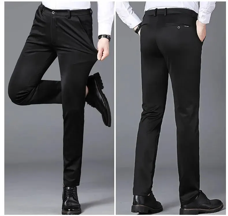 Spring Autumn Mens Business Suit Pants Male Summer