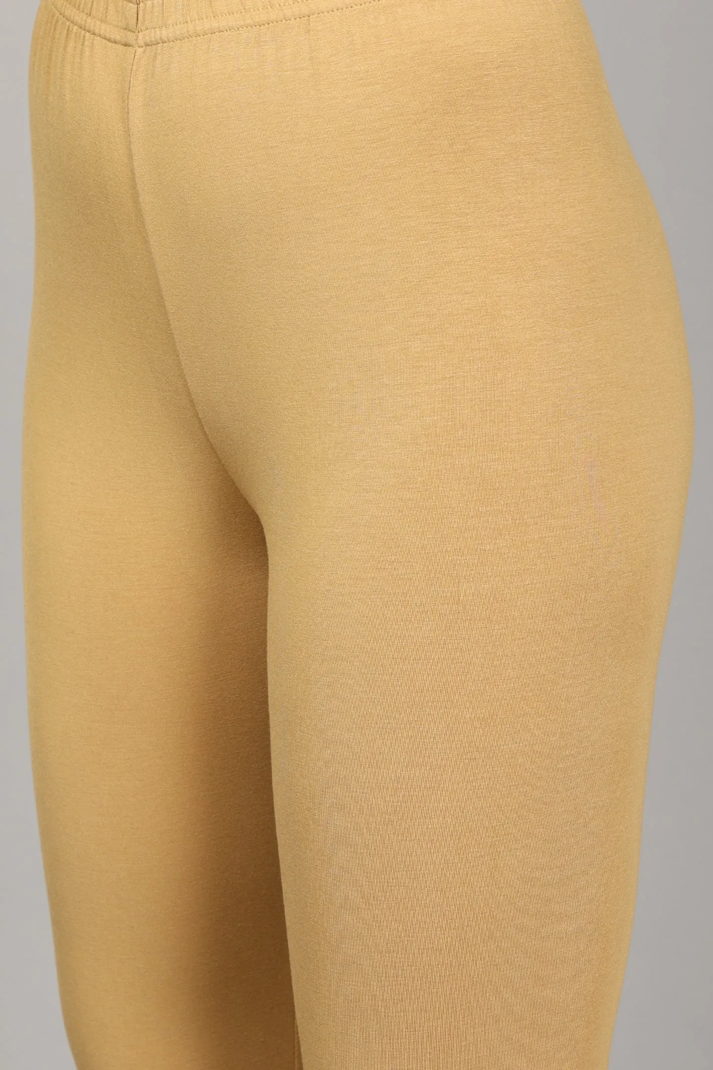 VISCOSE CHURIDAR LEGGINGS - HONEY