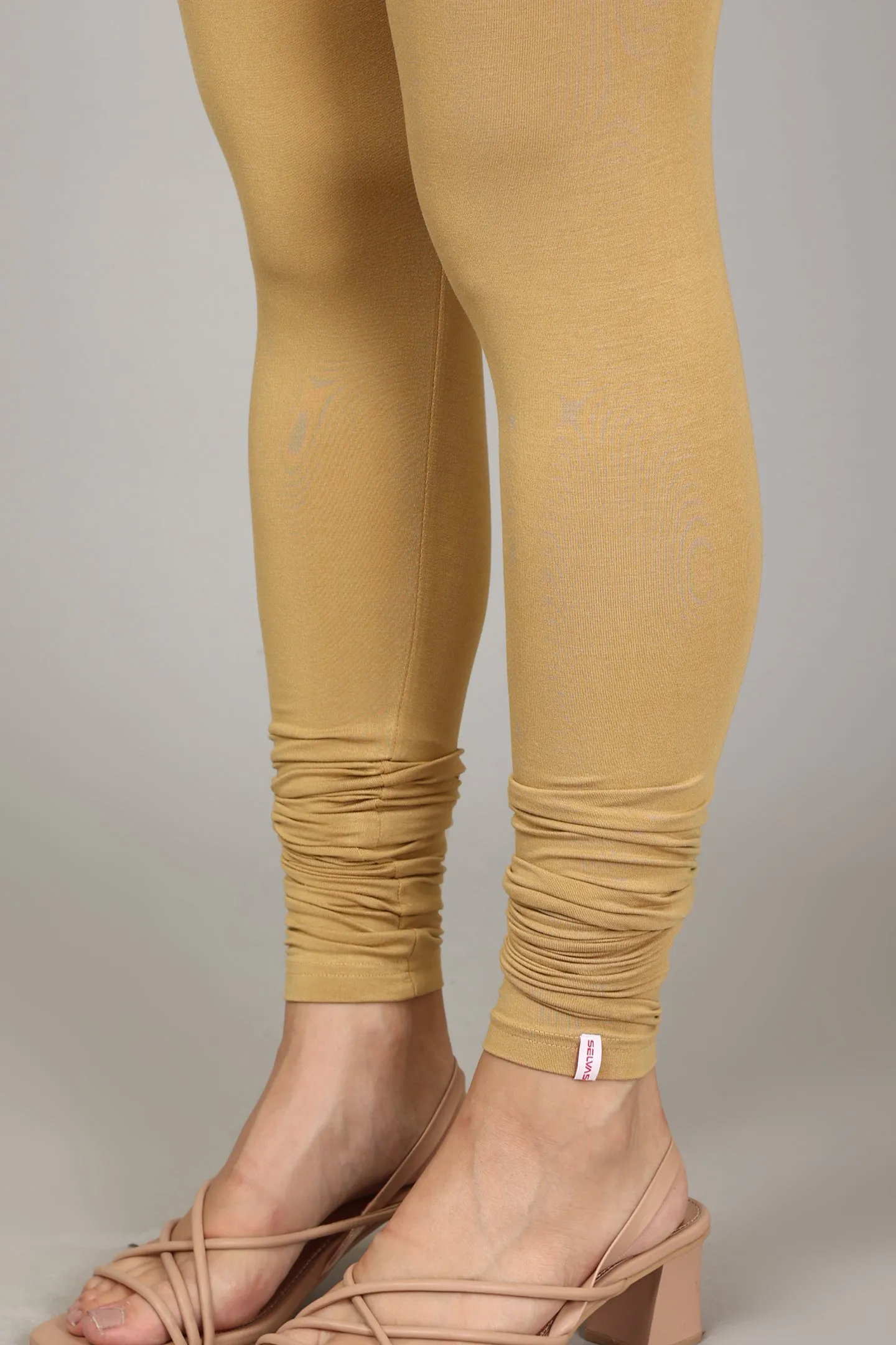 VISCOSE CHURIDAR LEGGINGS - HONEY