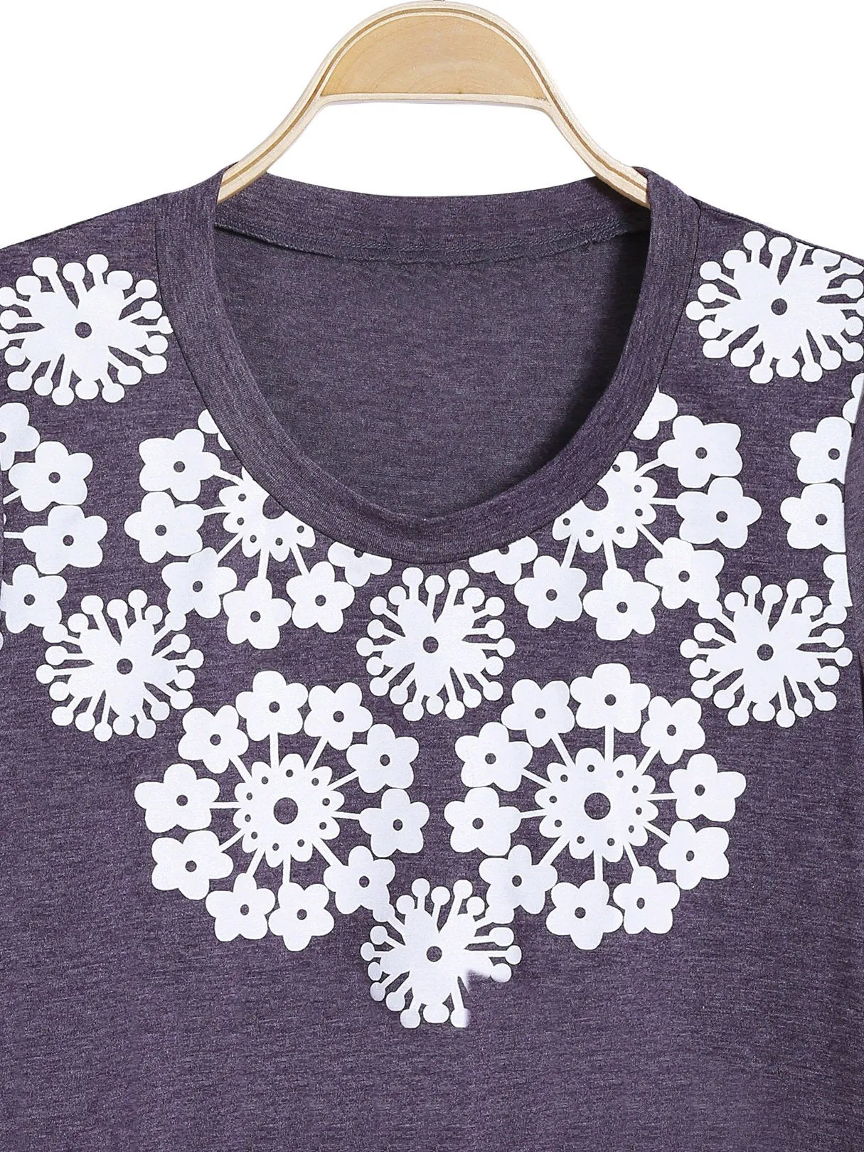Wholesale Round Neck Purple T-Shirts