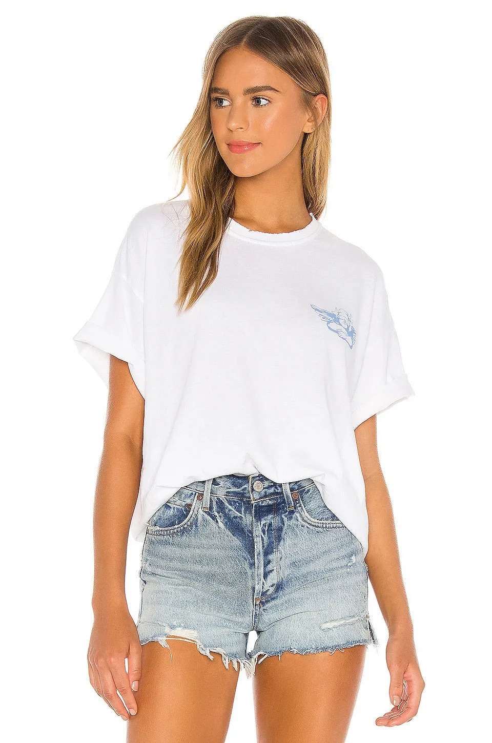 xakxx Spring Summer Girls Loose White Cotton T-Shirt Cartoon Letter Printing Casual O-Neck Simple Tees