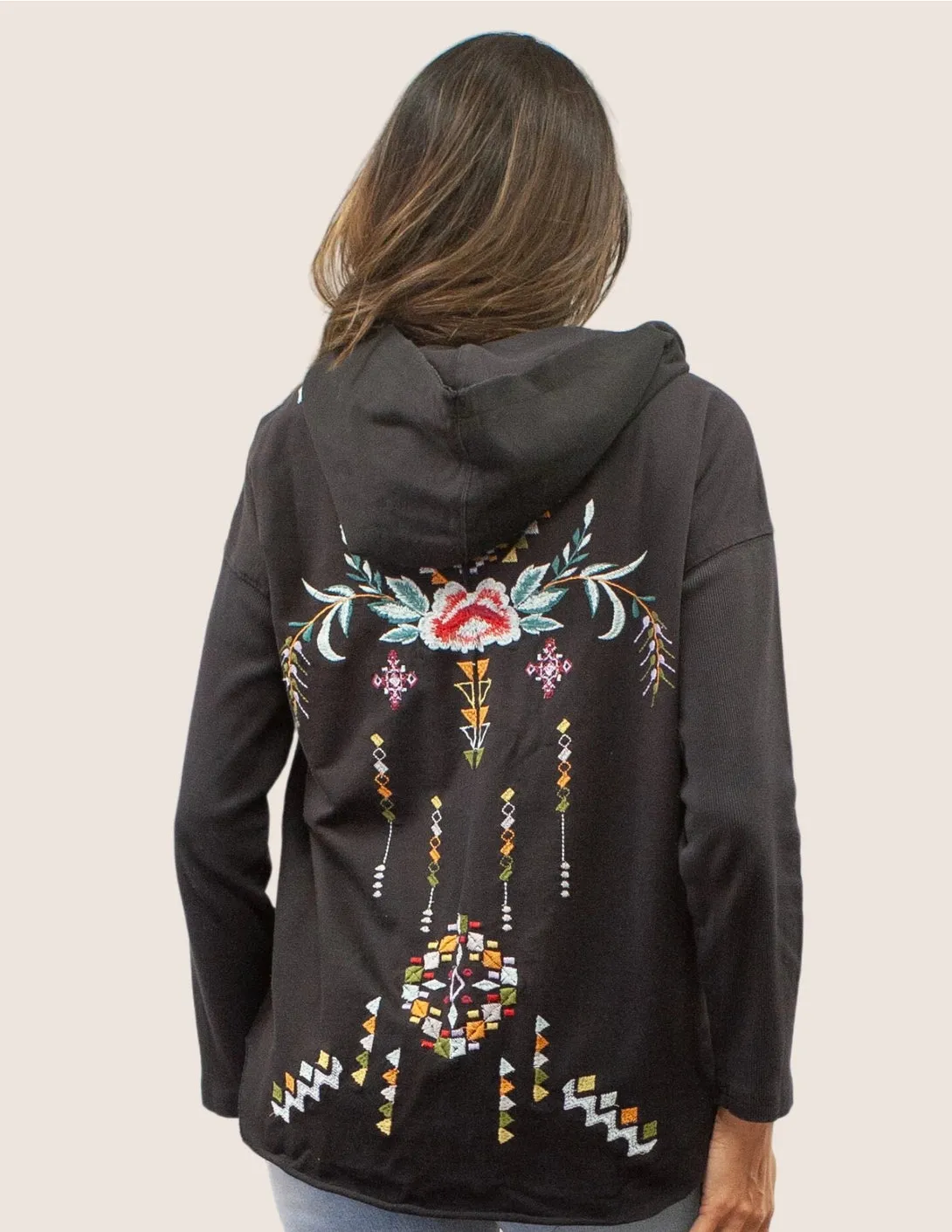ZARA HOODIE IN BLACK